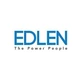 Graphic of the Edlen Electric logo; the power people.
