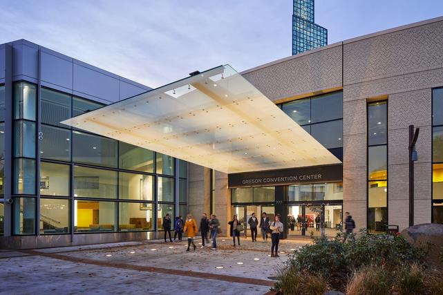 Oregon Convention Center Exterior Renovation MLK Entrance