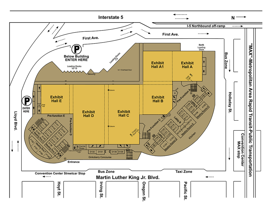 map of exhibit halls