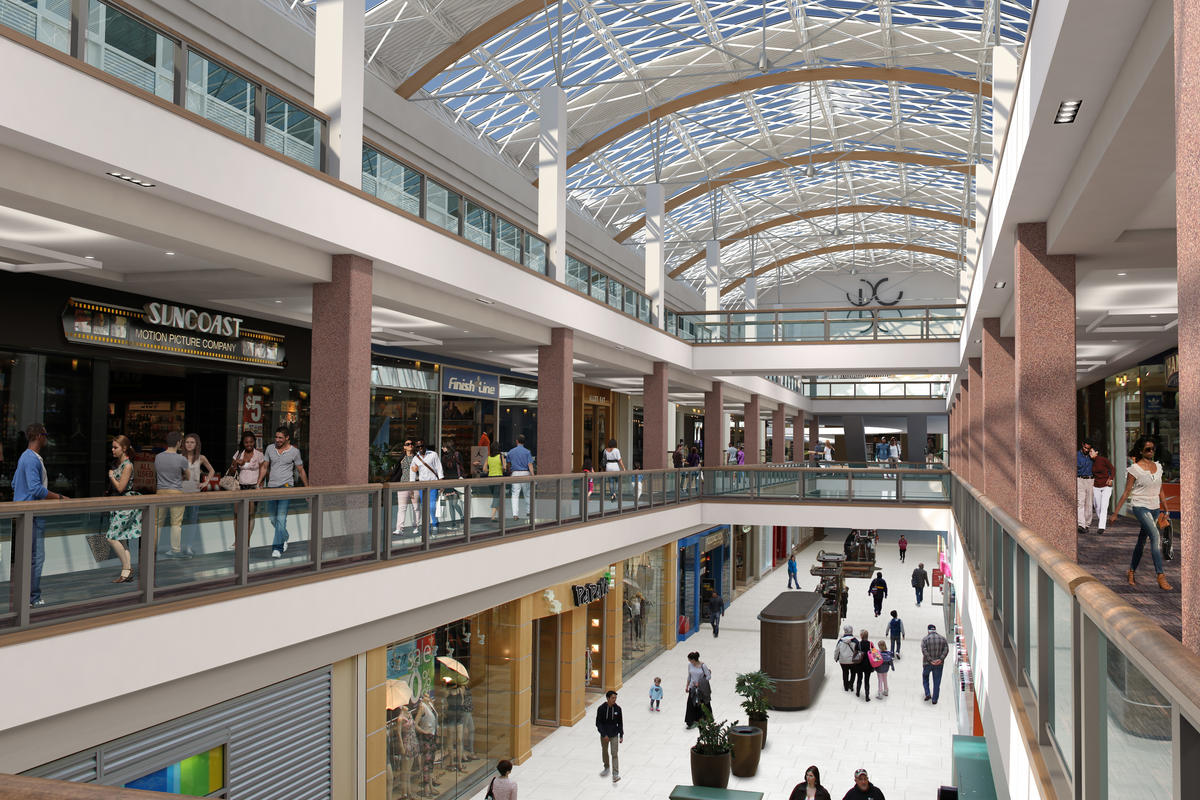 photo of Lloyd Center Mall interior concourse