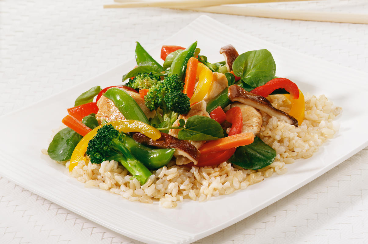 photo of chicken stir fry