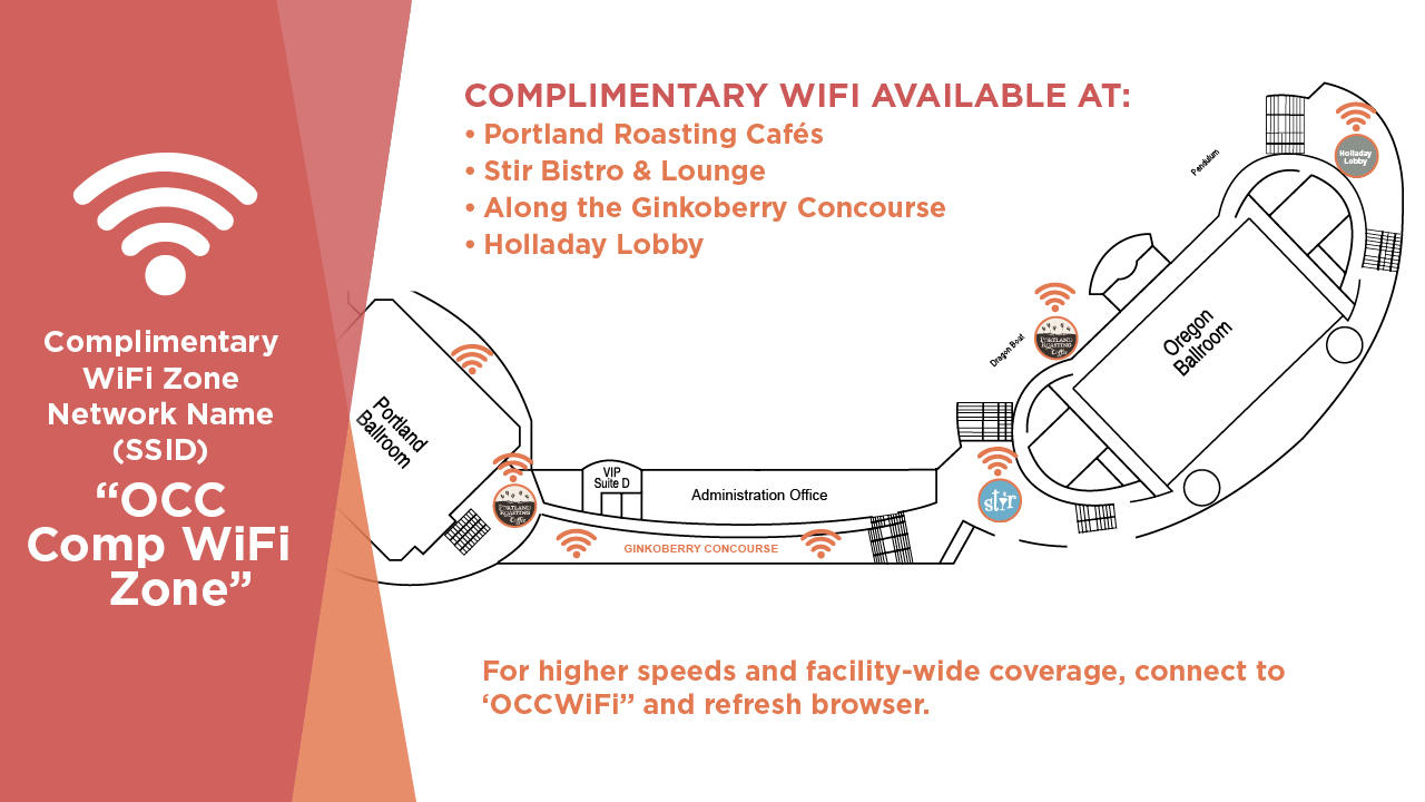 OCC Wi-Fi Zone Map