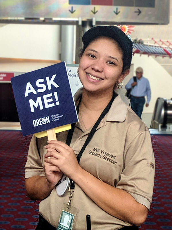 photo of one of OCC's helpful Ambassadors
