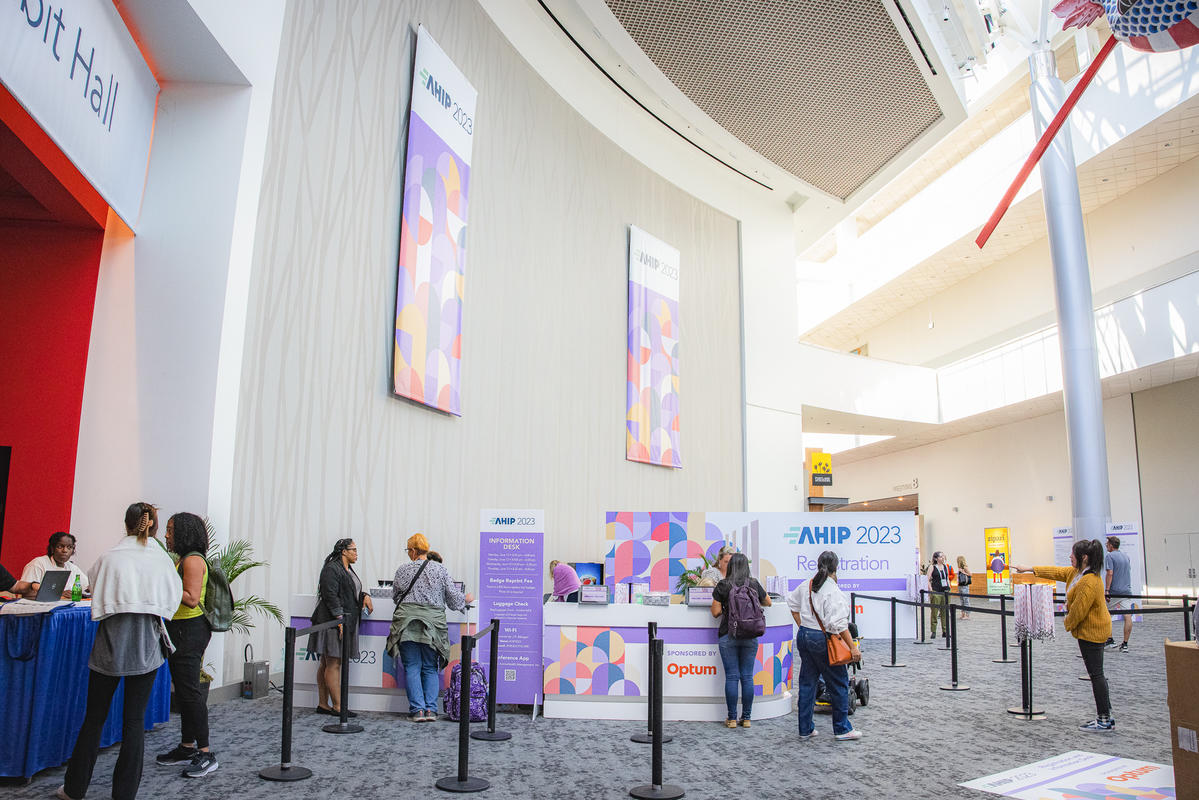 Photo of event signage at the Oregon Convention Center