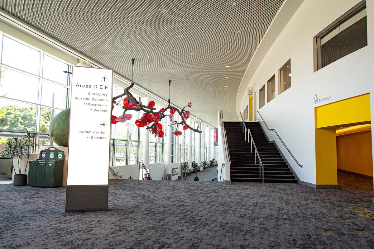 The MLK Lobby at the Oregon Convention Center Lobby 01 