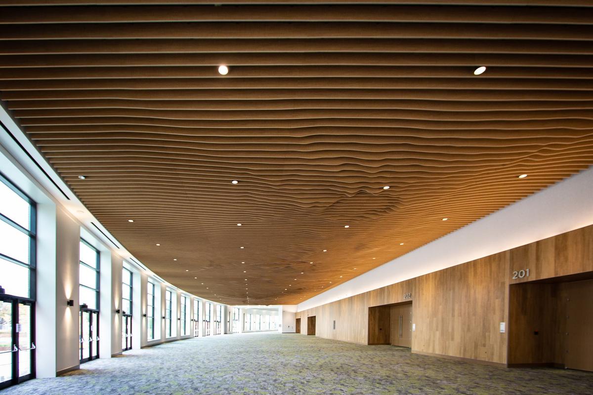 The Oregon Ballroom Lobby at the Oregon Convention Center View from the North Side.