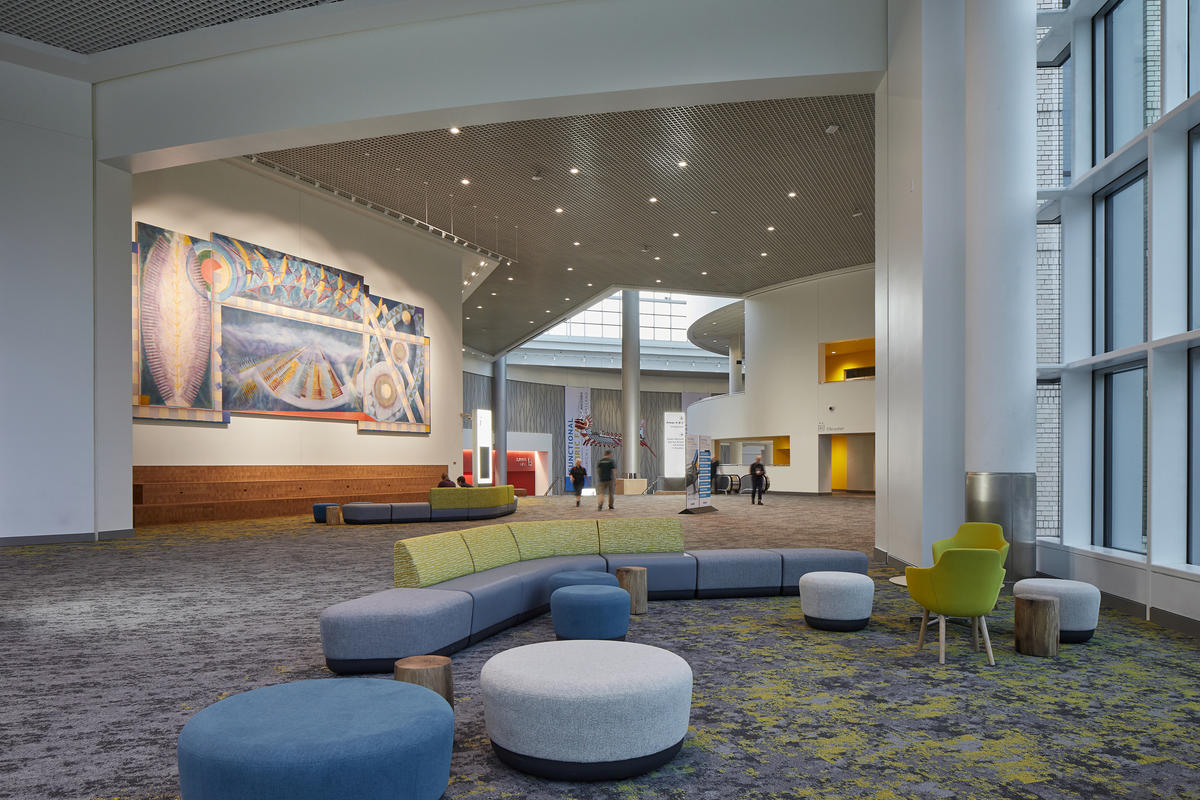 MLK Lobby looking towards Exhibit Hall C at the Oregon Convention Center