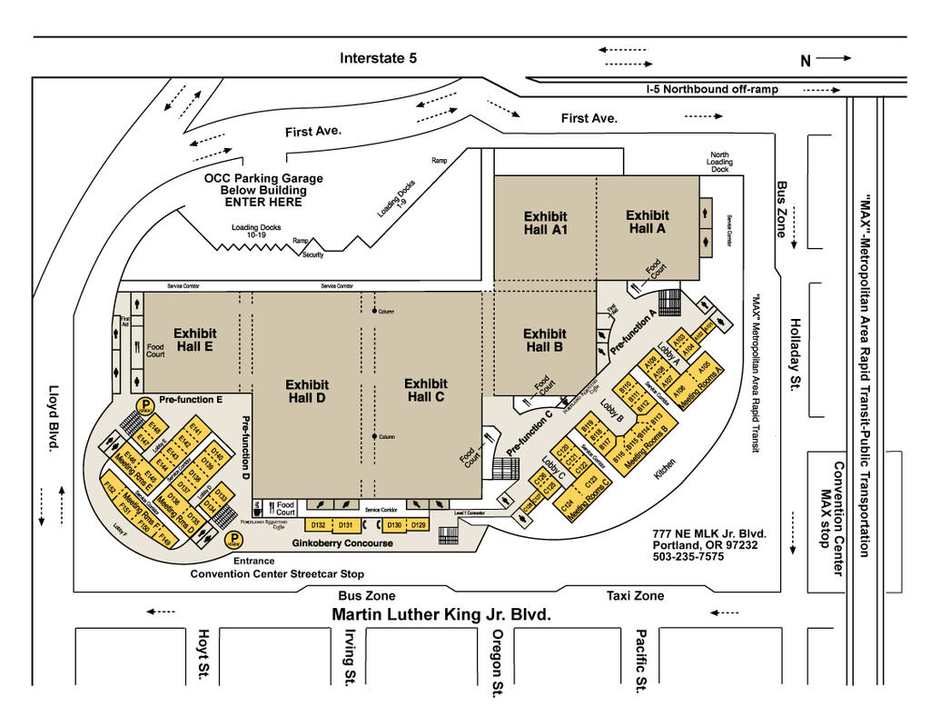 Occ Level 1 Floorplan Meeting Rooms Jpg Oregon Convention Center