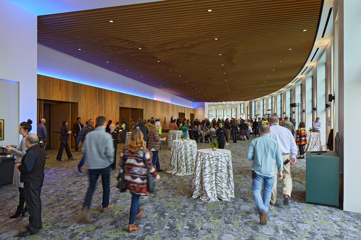 Renovation Celebration in the Oregon Ballroom Lobby at the Oregon Convention Center 