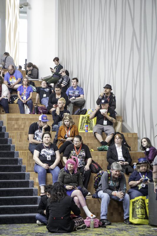 Oregon Convention Center Sit Steps Near Exhibit Hall C