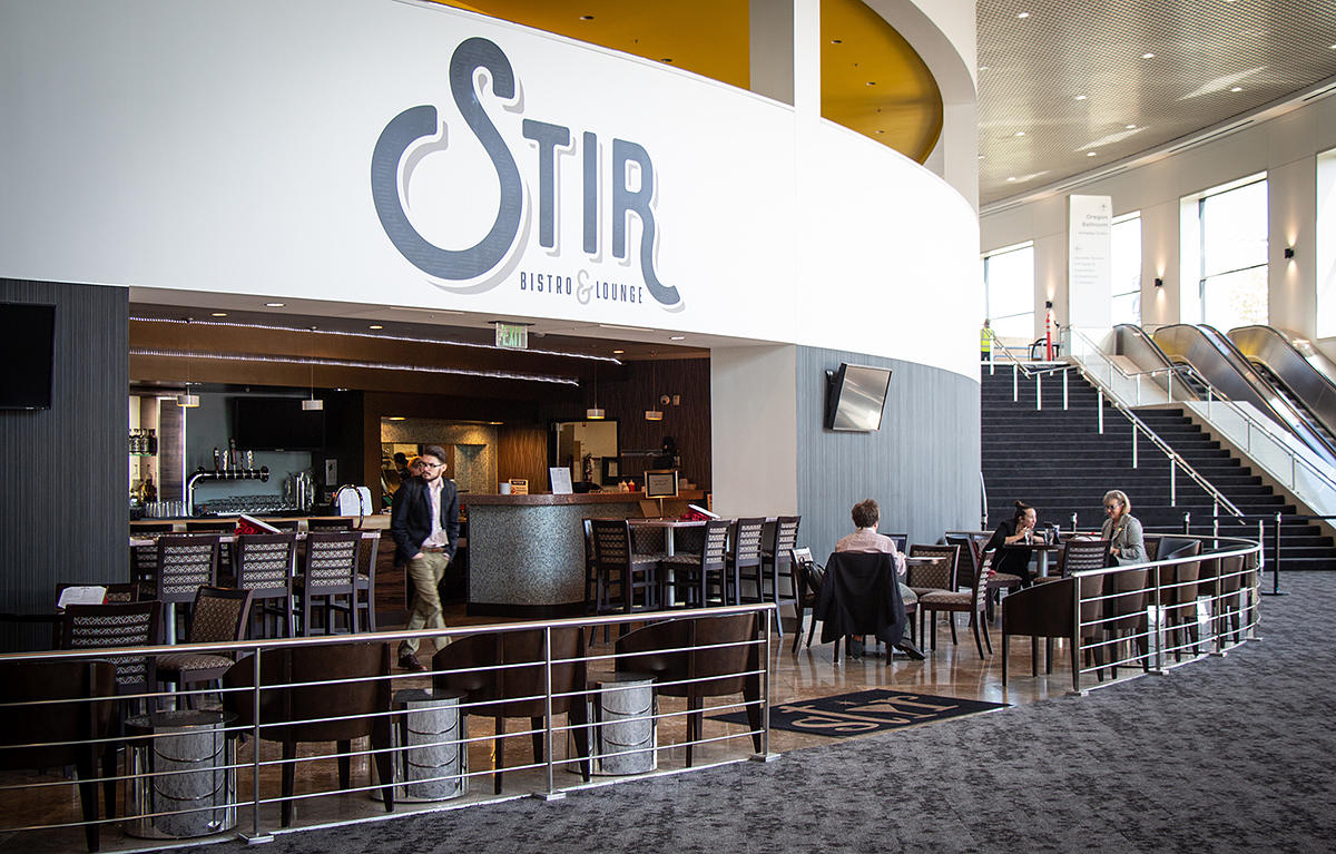 Stir Bistro and Lounge located in the Oregon Convention Center