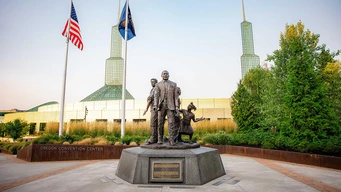 A bronze sculpture of Dr. Martin Luther King Jr. outside Portland’s Oregon Convention Center.