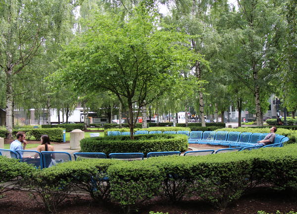 photo of a park in the Lloyd district