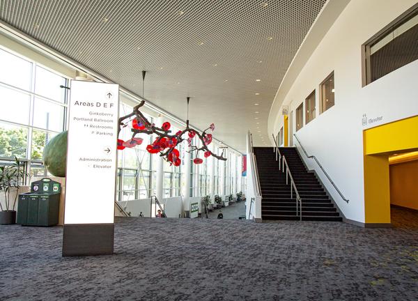 The MLK Lobby at the Oregon Convention Center Lobby 01 