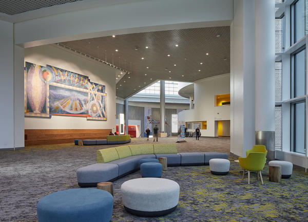 MLK Lobby looking towards Exhibit Hall C at the Oregon Convention Center