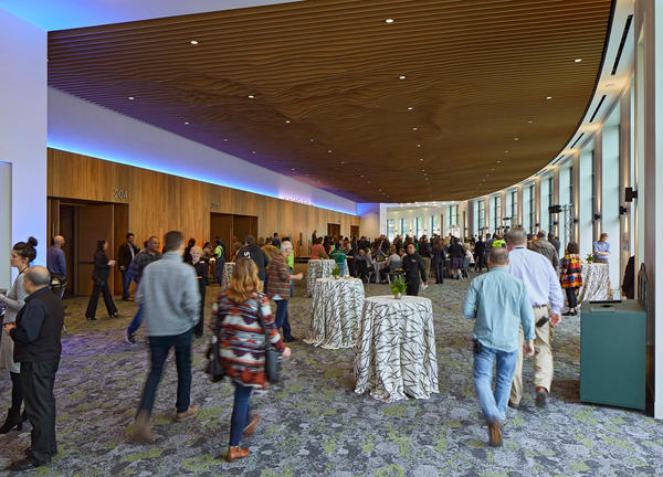 Renovation Celebration in the Oregon Ballroom Lobby at the Oregon Convention Center 