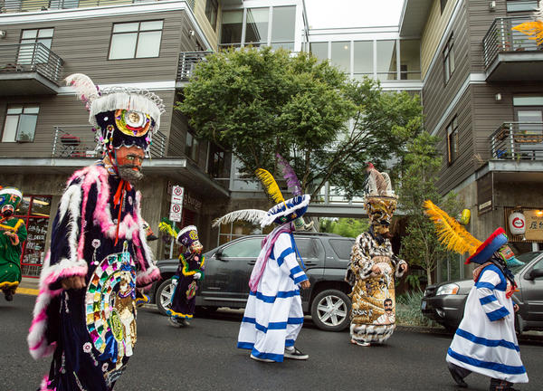 photo of a parade in Portland